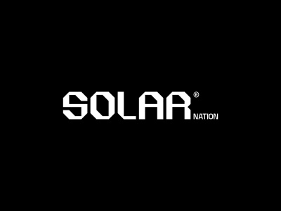Solar Nation - Renewable Solar Energy Logo Design branding design energy icon logo logo design minimal power renewable solar solar energy sun symbol