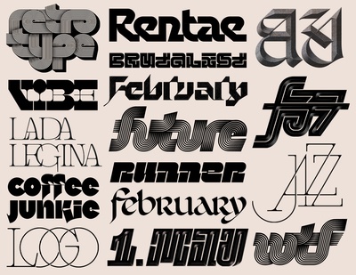 Lettering Collection lettering type typedesign typography