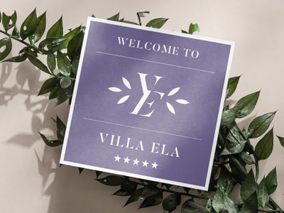 Villa Ela branding design graphic graphic design idea identity logo logo design logotype minimal print simple