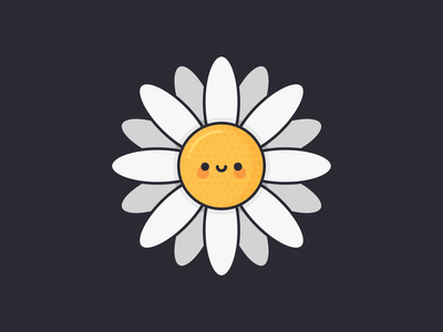Cute Daisy cute daisy flat flower illustration kawaii vector