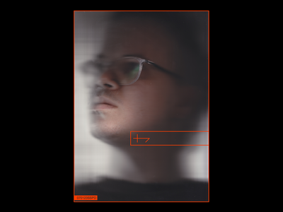 SCANNER-SELF: POSE D 300dpi copyscan flatbed minimal portrait red scanner self portrait type typography