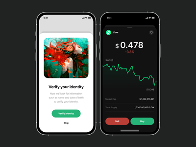 Digital Crypto Wallet App - UI Design app ui appdesign crypto wallet dailyui figmadesign flow giomak mobile app uidesign uidesigner uxdesign