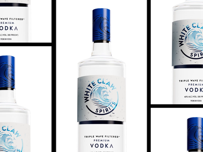 🌊 White Claw - Vodka Product Videos (R&D) 3d 3d product video animation kinetic kinetic typography motion graphics product ad product video typography white claw